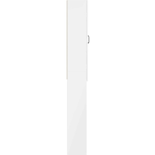  Kabinetska WC HOORN Bijela visokog sjaja 66 x 25,5 x 190 cm Slike