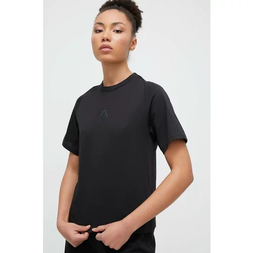 Adidas Kratka majica Z.N.E ženska, črna barva