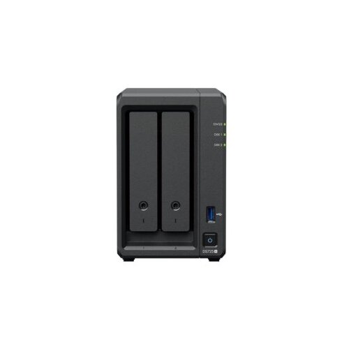 Synology DiskStation DS725+ NAS /storage server Ryzen Embedded R1600 4 GB DDR4 0 TB Black Cene