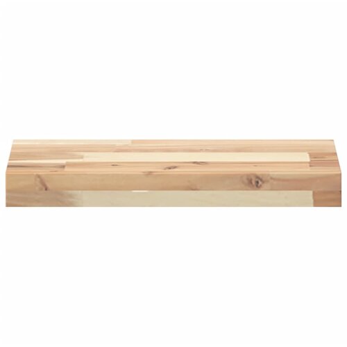  Plutajuće police 4 kom 60x20x4 cm Neobrađeno puno drvo akacije Slike
