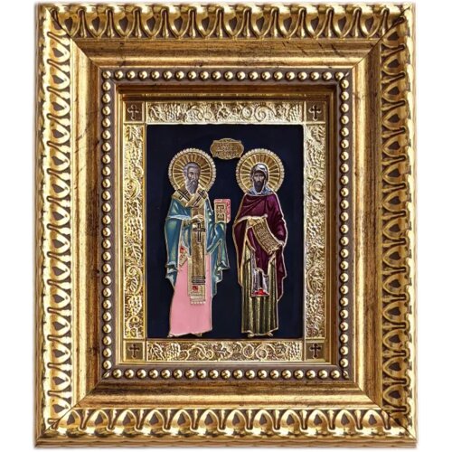  Ikona u ramu Sveti Kirilo i Metodije, 220x255x32mm Slike