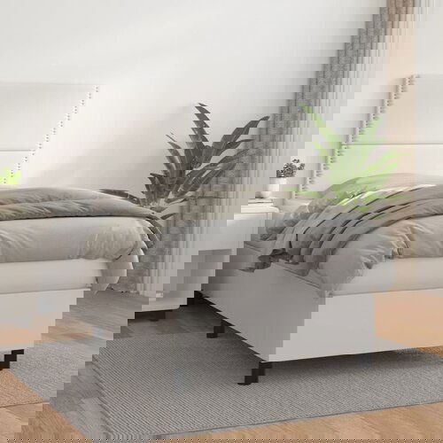 The Living Store Box spring postelja z vzmetnico bela 90x200 cm umetno usnje - Box Spring Postelja, (21518433) Slike