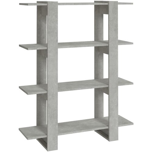Maison Chic Knjižna omara - Knjižni regal betonsko siva 100x30x123,5 cm, (21723266) Cene