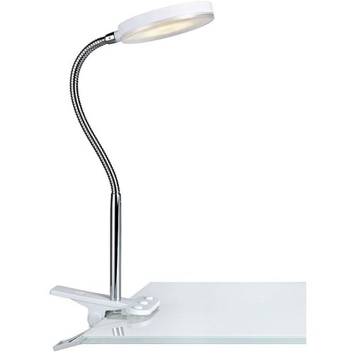 Marksl&amp;ouml;jd bijela LED stolna svjetiljka s klipom Flex Slike