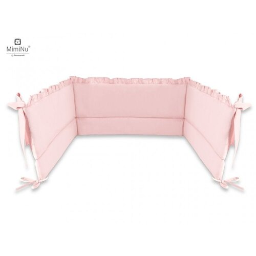 MimiNu Ogradica za krevetić Royal Powder Pink 180x30cm Cijene