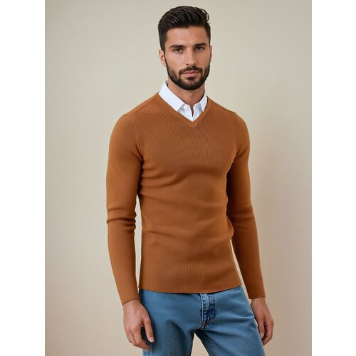 DStreet Sweter męski kamelowy Cene