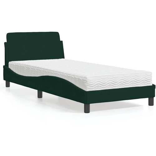 Krevet s madracem Dover tamnozeleni 90x200 cm bar&scaron;unasti Cene