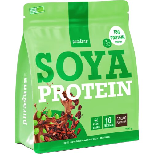 Purasana Veganski proteinski napitak - sojini proteini - kakao Slike