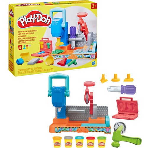 PLAY-DOH žig in žaga orodna miza Slike