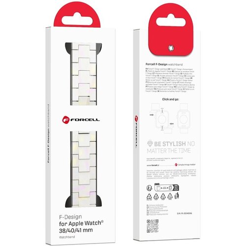 forcell narukvica za sat f-design FA04 za apple watch 38/40/41mm bela Cene