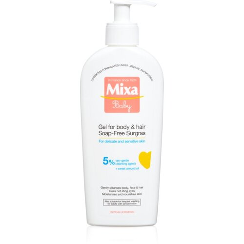 Mixa Baby otroški negovalni gel za prhanje in šampon 250 ml za otroke Cene