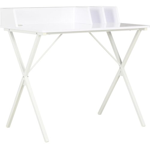 vidaXL Pisalna miza bela 80x50x84 cm Cene