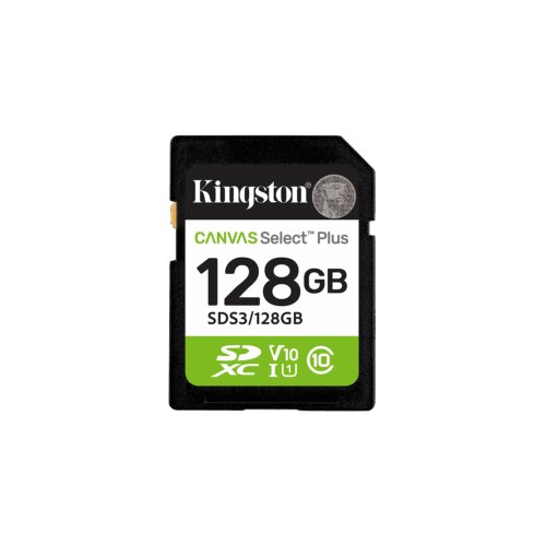  Micro SD card Kingston 128 GB SDCS3/128GB Class10 Canvas Select Plus SD adapter;100MBs Read,Class 10 UHS-I Cijene