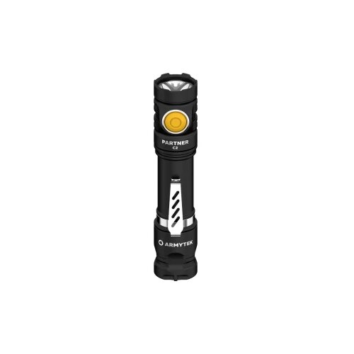 ArmyTek Partner C2 Magnet USB White LED džepna svjetiljka s kopčom za pojas, s futrolom pogon na punjivu bateriju 1100 Slike