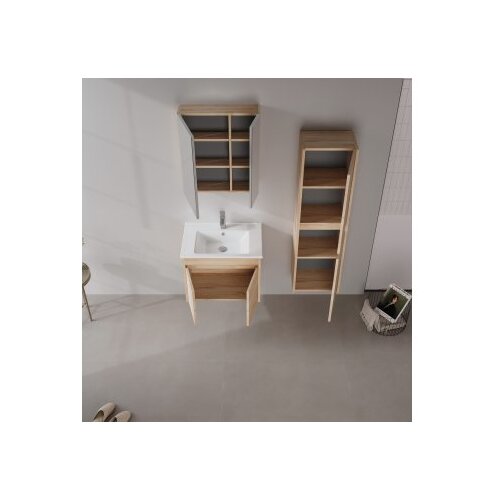 Hanah home Kupatilski ormarić sa umivaonikom i ogledalom (2 komada) Side 65 v2 780 Cene
