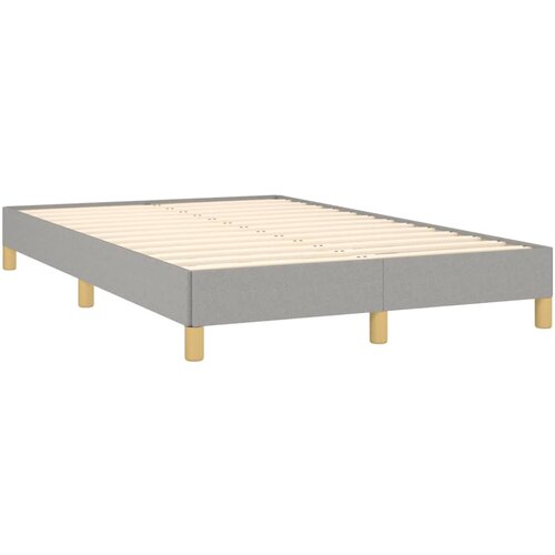 VidaXL Posteljni okvir svetlo siv 120x190 cm tkanina, (21142920) Slike