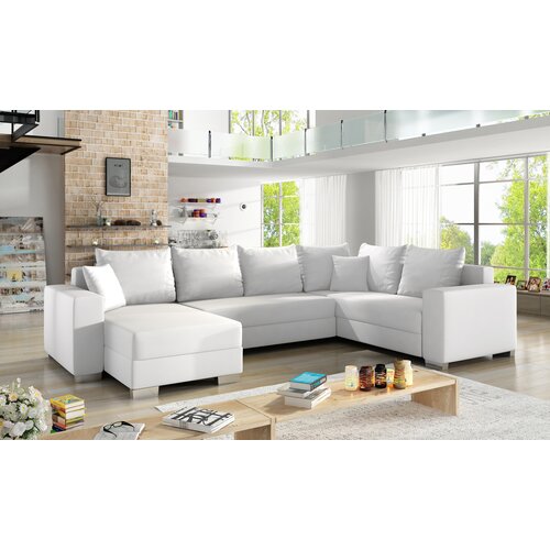  UDOBNA SJEDEA GARNITURA MARIANO lijeva izvedba Soft017white Slike