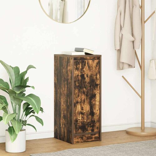 vidaXL Komoda dimljeni hrast 29,5x34x76 cm inženirski les Cene