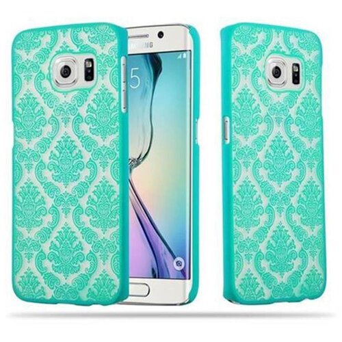 Cadorabo Primer združljiv s Samsungom v zelenem - trdi za&amp;scaron;čitni pokrov v cvetnem oblikovanju paisley kana proti praskam in udarcem, (20564078) Slike