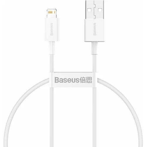 Baseus Superior Series Cable USB to Lightning, 2.4A, 0,25m (bel), (20627859)