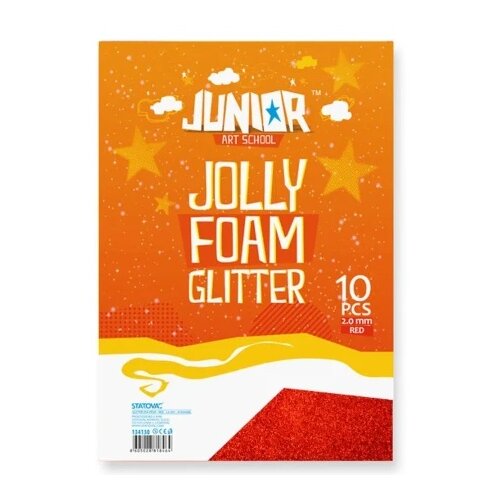 Junior jolly glitter foam eva pena sa šljokicama a4 10k - odaberite nijansu crvena ( 134130 ) Cene