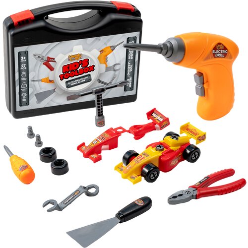 Aga4Kids Auto radionica s priborom, autić za &amp;scaron;rafljenje 27 kom MR1423 Slike