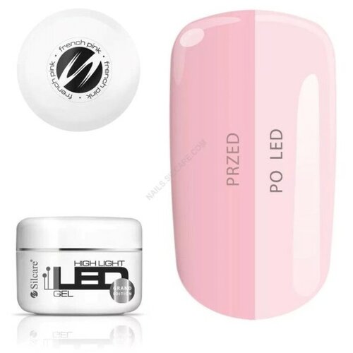 Silcare high light led gel french pink za nokte 100g Cene