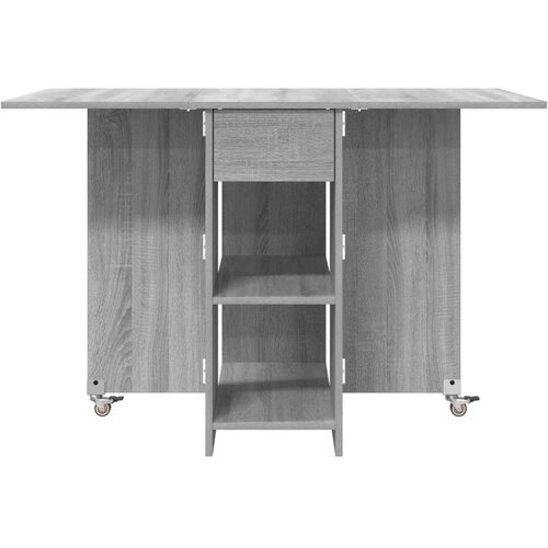  Blagovaonski stol 115 x 70 x 75 cm Konstruirano drvo - Siva Sonoma Slike
