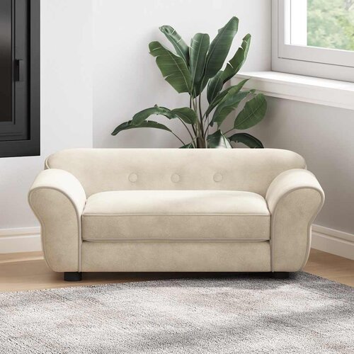 SOFA za pse krem 72 x 45 x 30 cm pli&amp;scaron;ana Slike