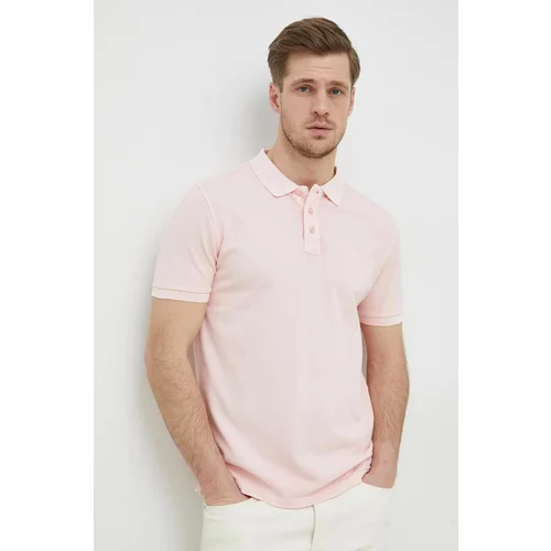 Joop! Pamučna polo majica boja: ružičasta, glatki model