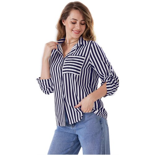 La Modeuse Srajce & Bluze 70700_P165329 Modra Cene