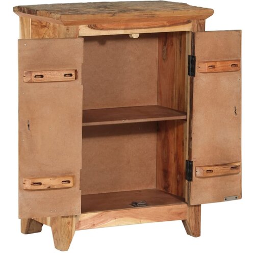  Komoda 55 x 33 x 75 cm masivno bagremovo i obnovljeno drvo Slike