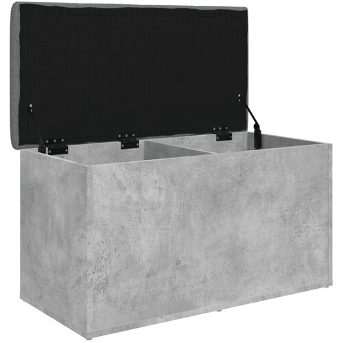  Klupa za pohranu siva boja betona 82x42x45 cm konstruirano drvo Slike