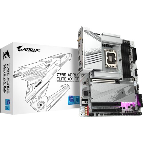 Gigabyte MB Z790 Aorus Elite AX LGA1700; 4xDDR5; 4xM.2, 6xSATADP, HDMI; WIFI; ATX Cijene