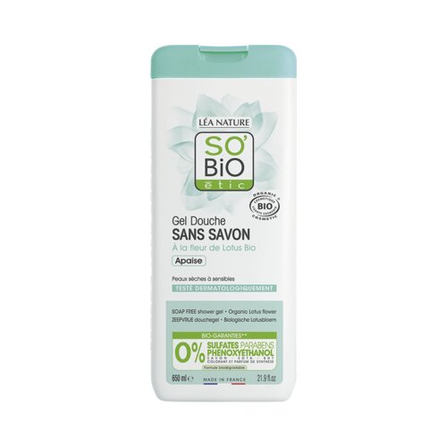 SO’BiO étic gel za prhanje bio cvetlica lotusa - 650 ml Cene