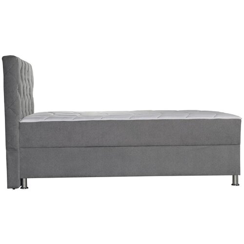 Modern Living Postelja Z Vzmetnico Black Diamant, 140x200, Siva Slike