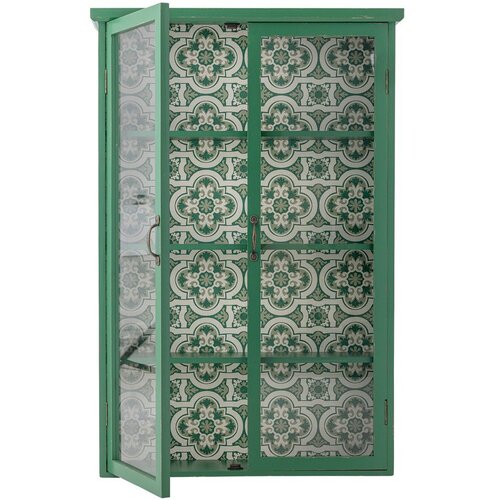 Bloomingville Zelena stenska vitrina iz masivne jelke 81x122x22 cm Hazem &amp;ndash; Slike