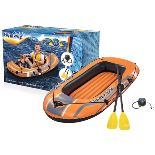  Napihljiv čoln Bestway 61062 Dinghy 188 x 98 cm - oranžna Slike