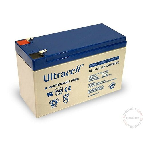 Ultracell 12V 7Ah za UPS akumulator baterija Slike
