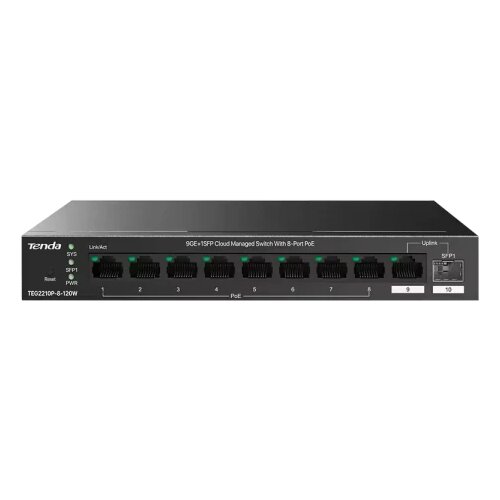 Tenda svič 10/100/1000 9-port + 1SFP TEG2210P-8-120W/8-Port poe Slike