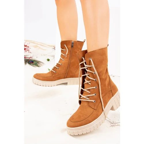 Fox Shoes Tan Women's Suede Boots