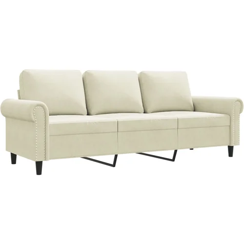 MAISON CHIC kavč - Sofa - Kanape krem 180 cm žamet, (21726576)