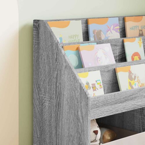  Polica za knjige za djecu Siva Sonoma 72 5 x 29 5 x 69 cm - Sivi hrast sonoma Slike