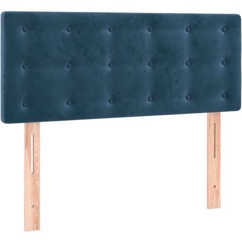 Maison Chic posteljno vzglavje - vzglavna omarica - nočna omarica temno modro 100x5x78/88 cm žamet, (21707387) Slike