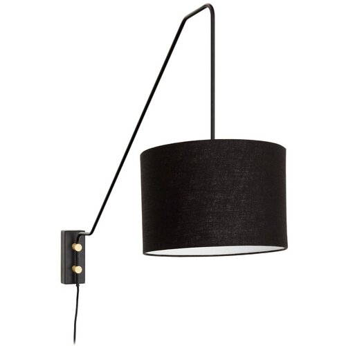 Kave Home Črna stenska svetilka &amp;oslash; 25 cm Jex &amp;ndash; Slike