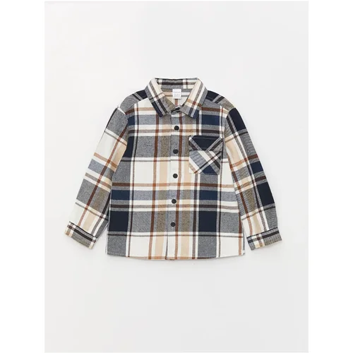 LC Waikiki LCW Baby Long Sleeve Checkered Patterned Shirt for Baby Boy