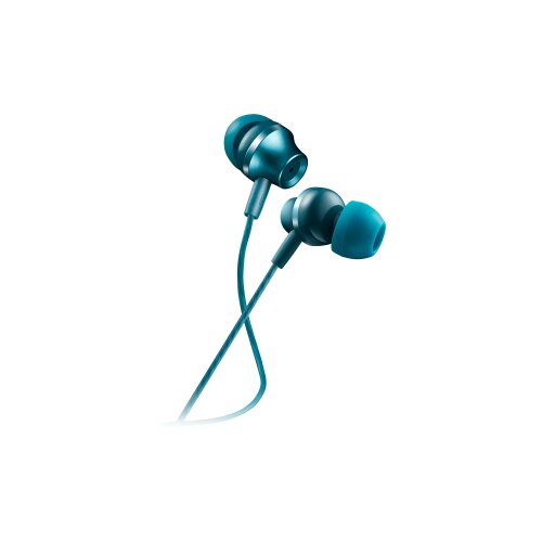 Canyon Stereo earphones with microphone, metallic shell, 1.2M, blue-green Slike
