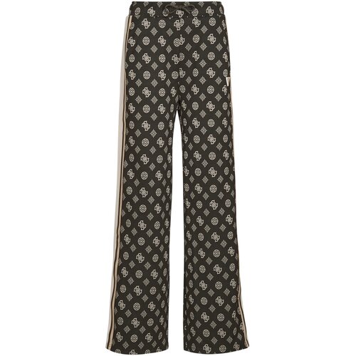 Guess PEONY TAPED STRAIGHT LONG PANT Crna Cene