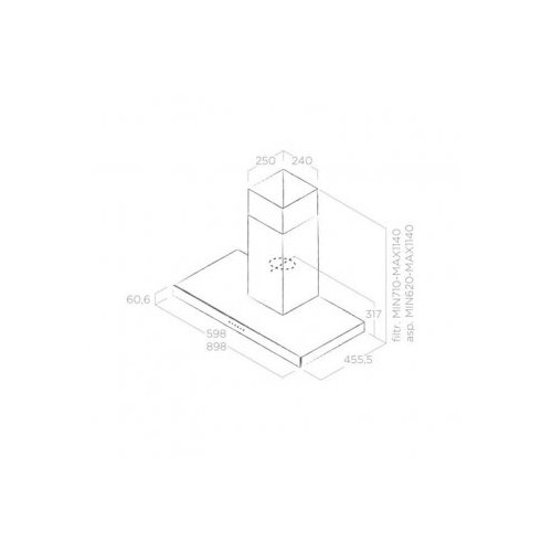 Elica JOY WH IX/A/90 aspirator Cene