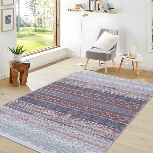Mila Home vijolična/siva pralna preproga 80x150 cm vintage stripe &amp;ndash; Slike